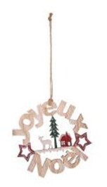 COURONNE DE BOIS JOYEUX NOEL (XM)