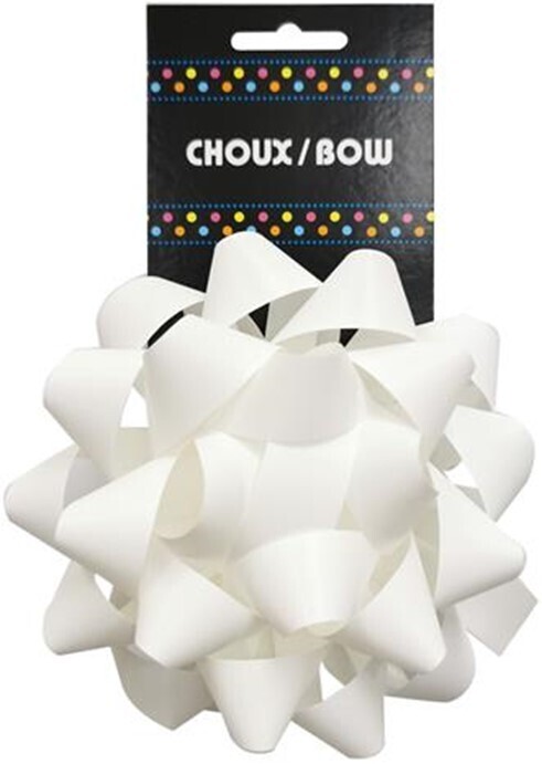 Star Bows 5&#39;&#39; matte White (D9-6)