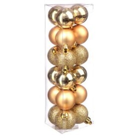 ORNEMENTS BOULES 18MCX 3CM OR (XM)