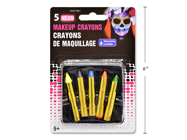 5 crayons de maquillages néon