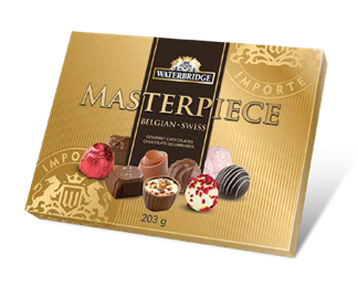 CHOCOLAT BELGE ET SUISSE BOITE DE CARTON 203G