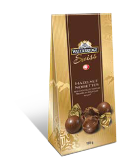 TRUFFLE AUX NOISETTE SUISSE BOITE DE CARTON 150G (XM)