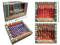 CANNES DE BONBONS SAVEURS DE FRUITS 12MCX (XM)