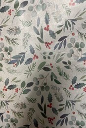 PAPIER DE SOIE FEUILLES DE GUI 4 FEUILLES 20x20PO (XM)(E)