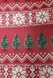 PAPIER DE SOIE ROUGE &#39;&#39;SWEATER&#39;&#39; 4 FEUILLES 20x20PO (XM)(E)