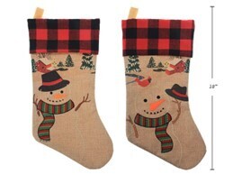 BAS DE NOEL 18&#39;&#39; BRODÉ (XM)
