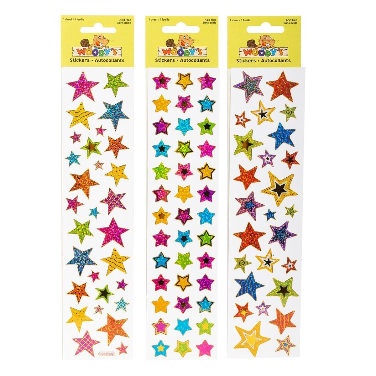 AUTOCOLLANT 10X2 ETOILES