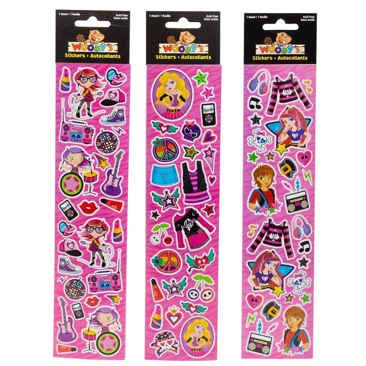 AUTOCOLLANT 10X2 ROCK&amp;ROLL