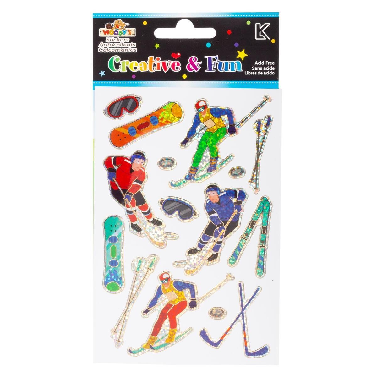 AUTOCOLLANT 4X6 SPORT HIVER