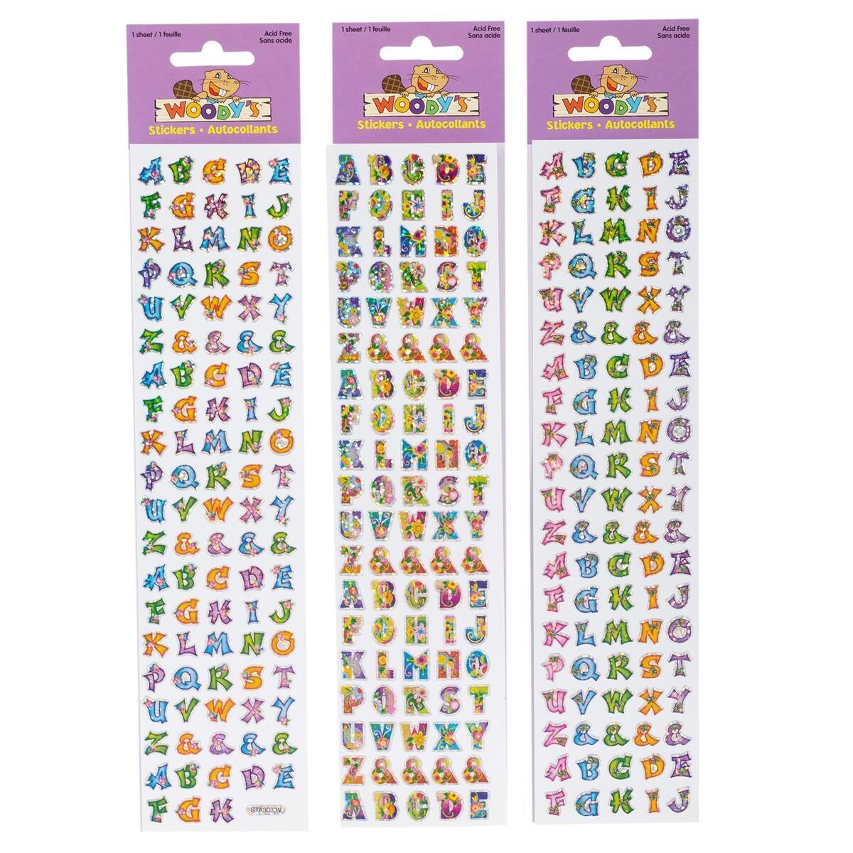 AUTOCOLLANT 10X2 ALPHABET