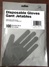 Gant jetable en pq.100