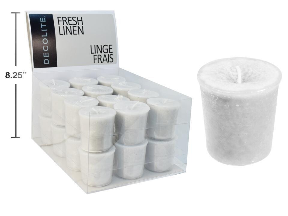Bougie votive linge frais (B1-7)