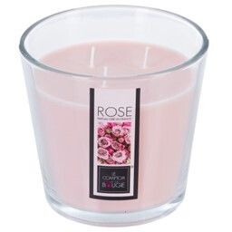 Bougie 3 mèches rose