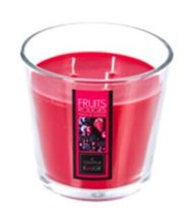 Bougie 3 mèches fruits rouge (B1-7)- VOIR X
