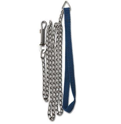 LAISSE POUR CHIEN EN MÉTAL – POIGNÉE BLEU (RW)