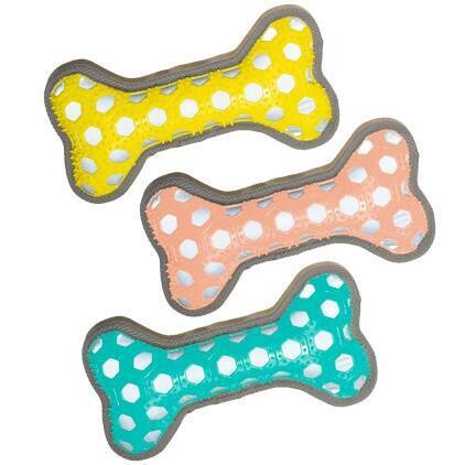 JOUET POUR CHIEN OS COLORÉ 23CM (RW)