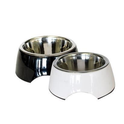 BOL POUR ANIMAUX EN MÉLAMINE ET STAINLESS PETIT (RW)