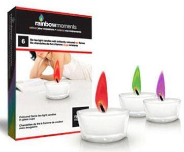 6 LAMPIONS A FLAMME DE COULEUR(RW)