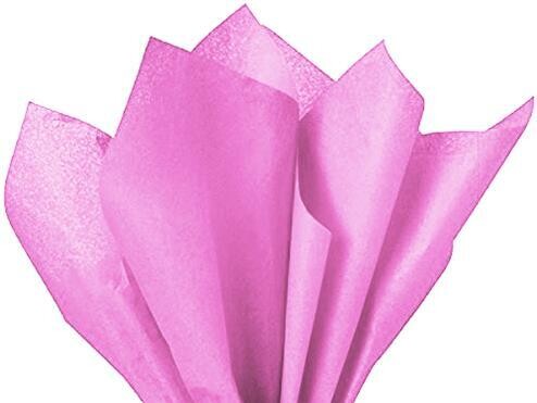 20 FEUILLES DE PAPIER DE SOIE FRAMBOISE