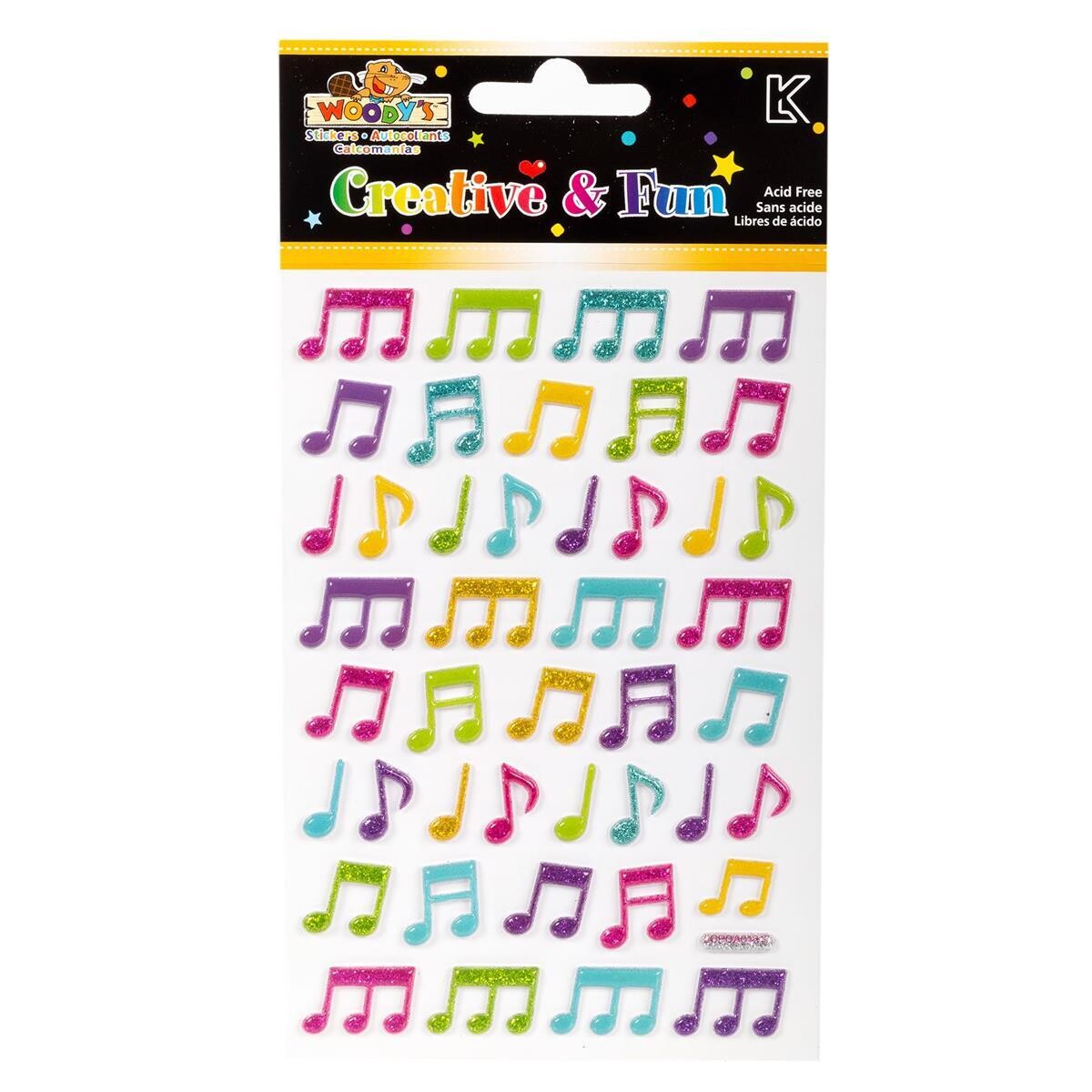 AUTOCOLLANT 4X6 MUSIQUE