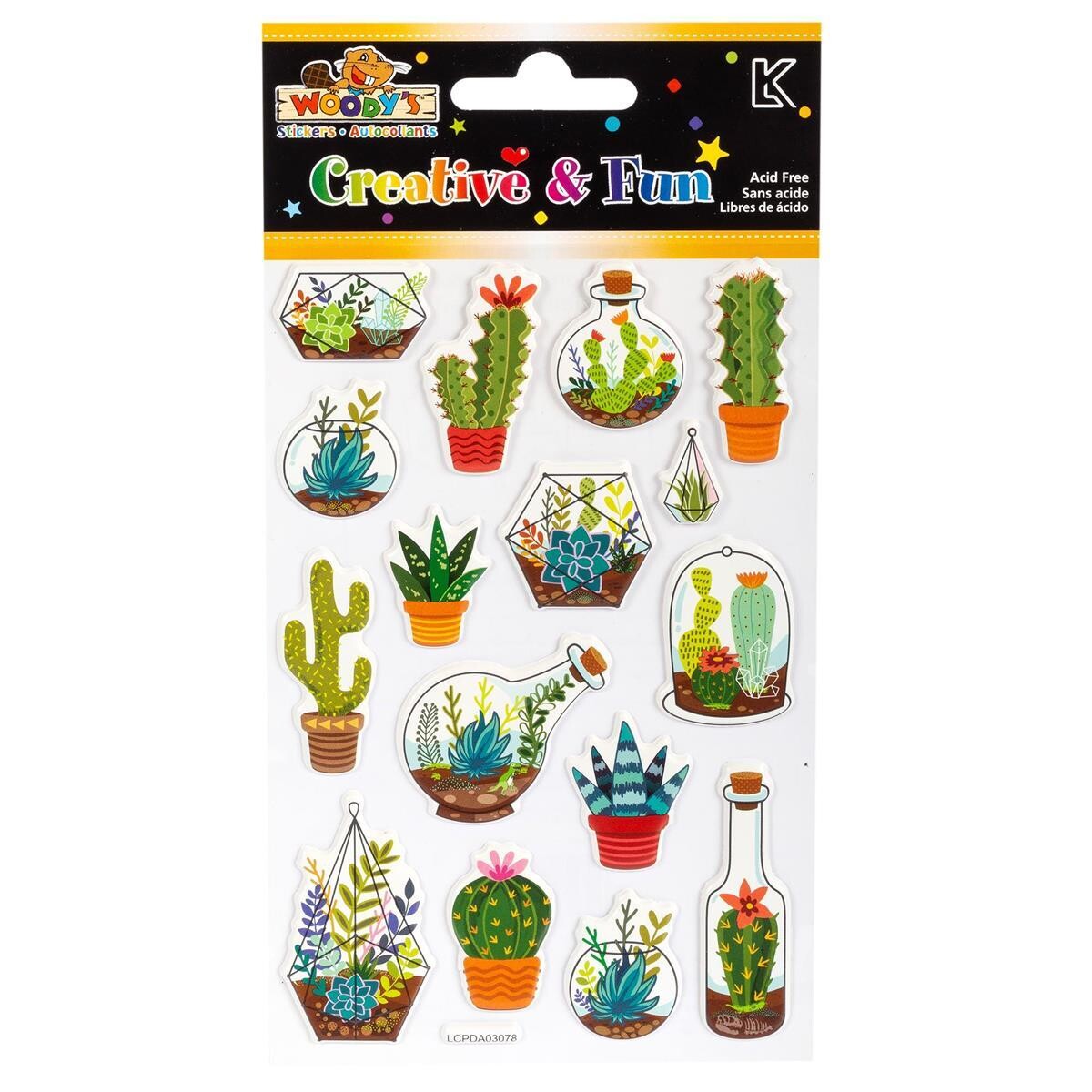 AUTOCOLLANTS 4X6 PLANTES EN POT
