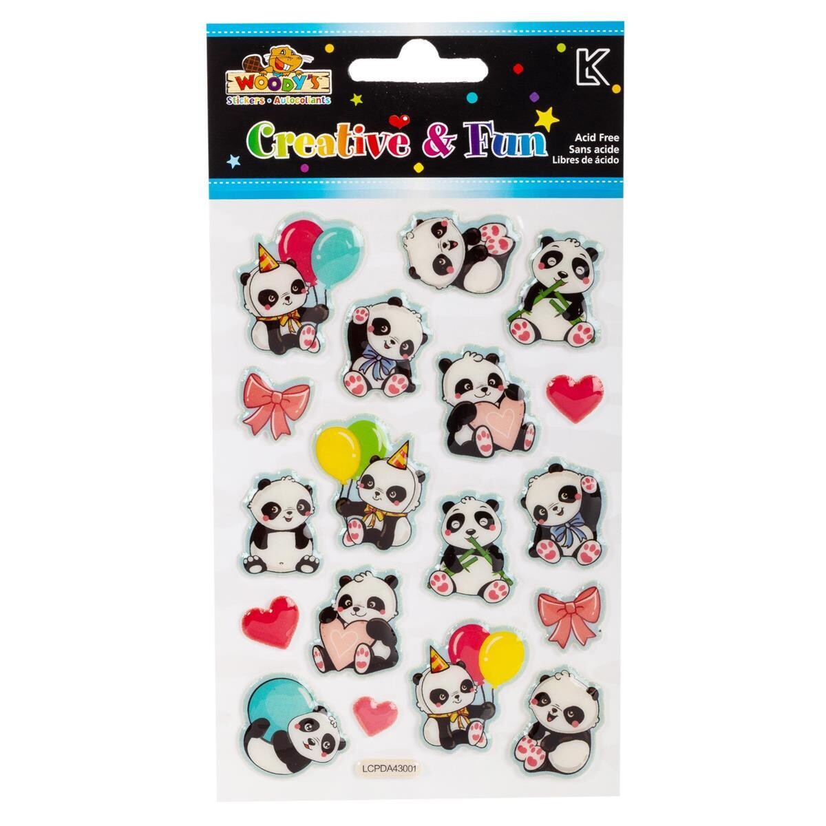 AUTOCOLLANT 4X6 PANDA(P)