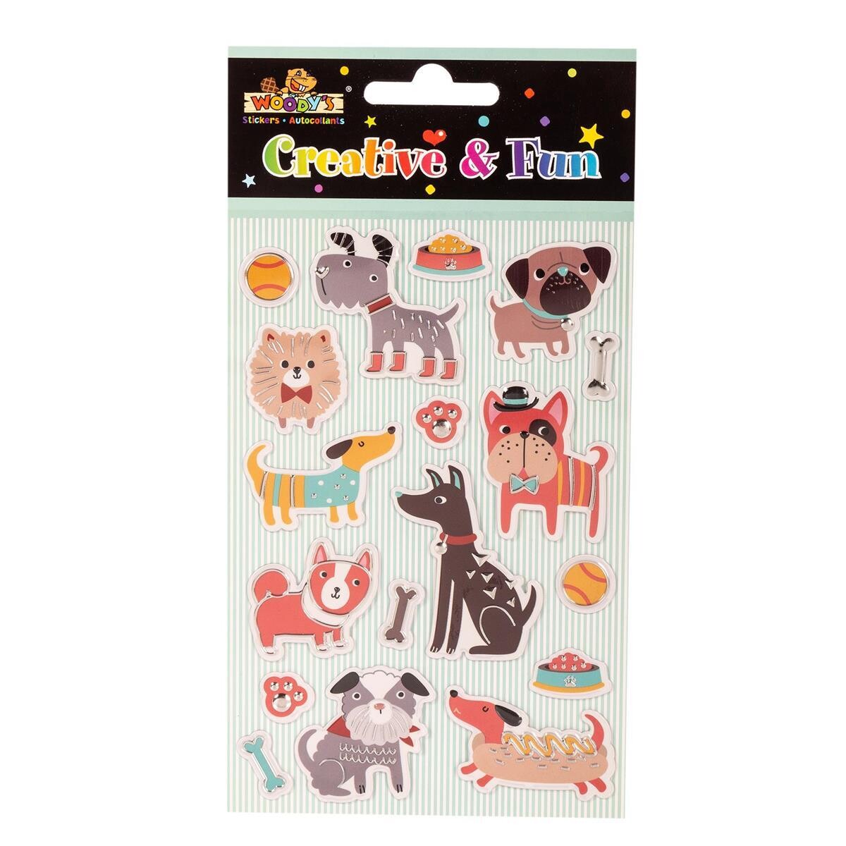 AUTOCOLLANT 4X6 CHIENS