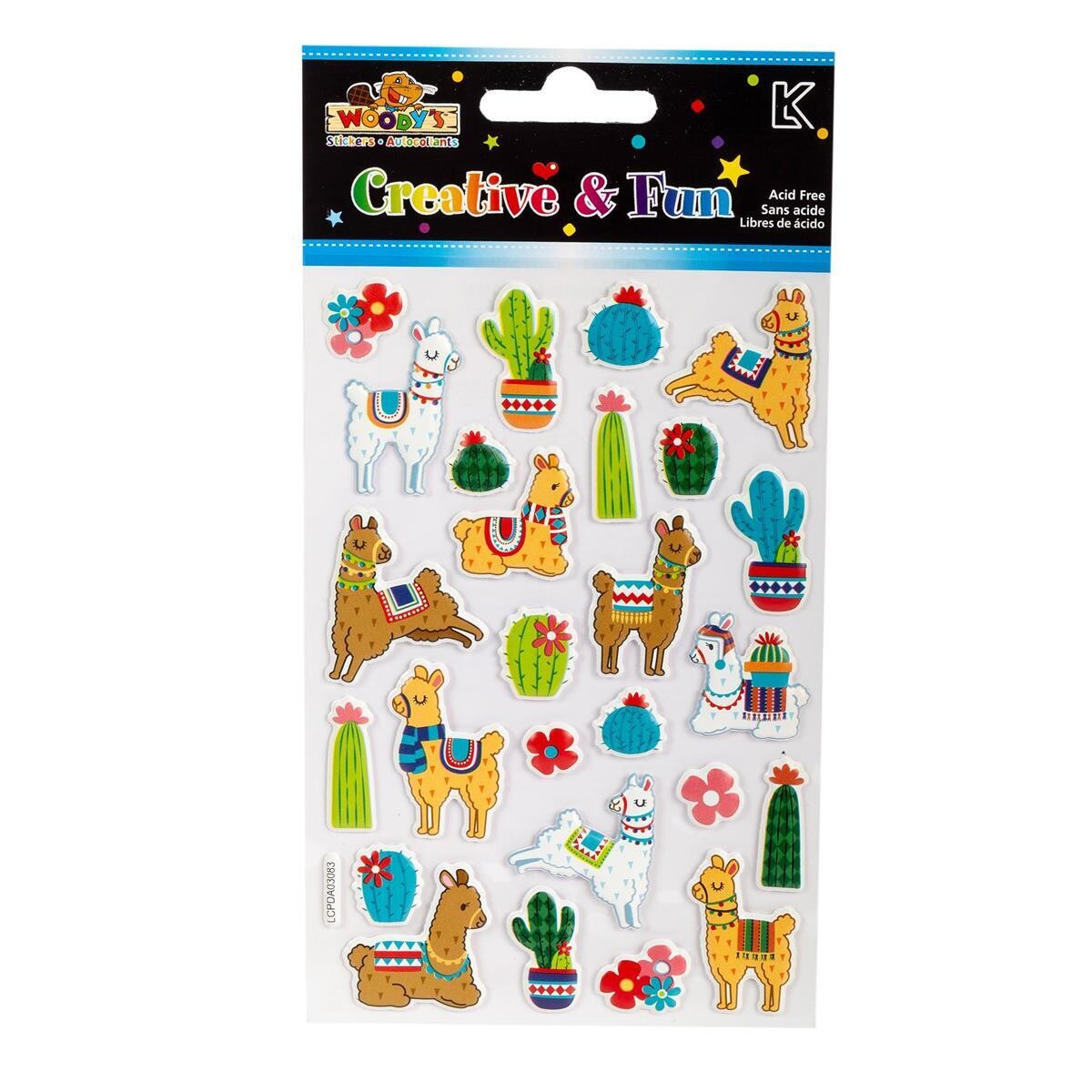 AUTOCOLLANT 4X6 LLAMA