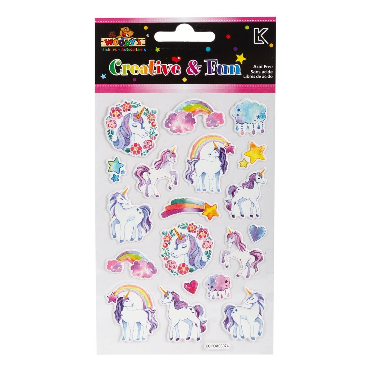 AUTOCOLLANTS 4X6 LICORNES(P)