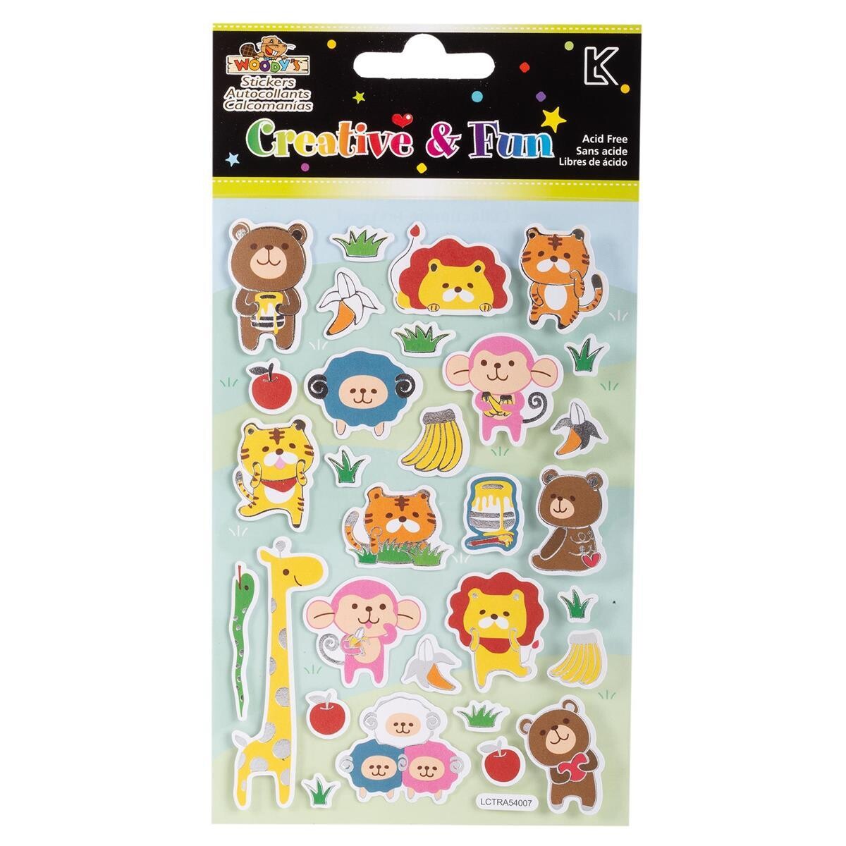 AUTOCOLLANTS 4X6 ANIMAUX