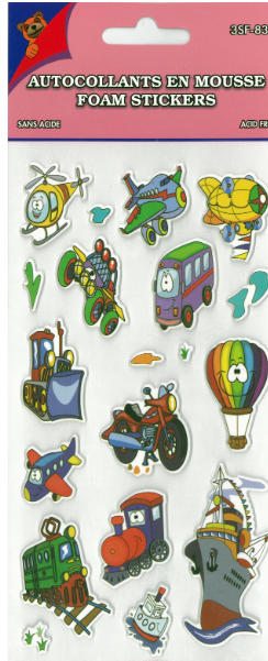 AUTOCOLLANTS EN MOUSSE TRANSPORT