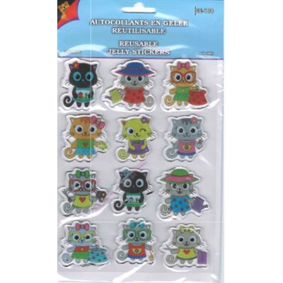 AUTOCOLLANTS GEL 3D CHATON(P)