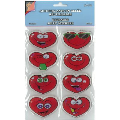 AUTOCOLLANTS GEL 3D COEUR(P)