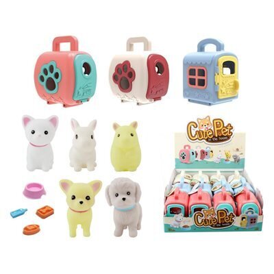 Présentoir Chien avec sa petite maison (12) (A10-2)