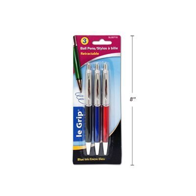 Stylos poussoir coul ass. (3) (H1-5)
