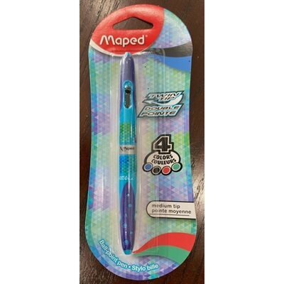 Stylo 4 couleurs pointe moyenne (I1-1)