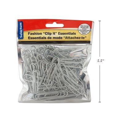 Clips 50mm  (80pieces) argent (H2-6)