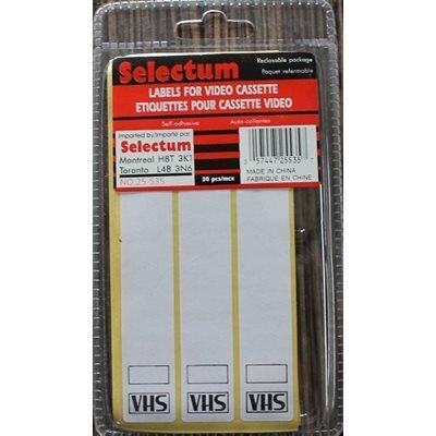 Etiquettes video cassette (3)  (H4-2)