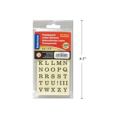 Etiquettes Lettres autocollantes (210 pcs)   (H4-2)
