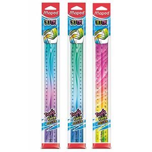 Règles décorées Twist&#39;n flex 30 cm Bte de 20 (H-9)