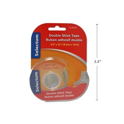 Ruban adh�sif double face 3/4&quot; X10m (I3)