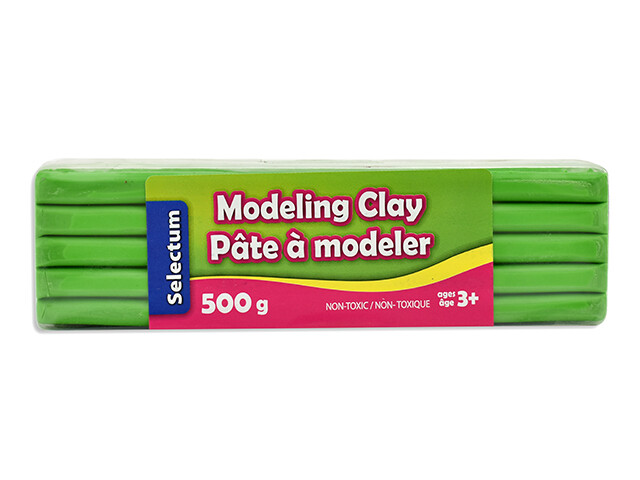 BLOC DE PATE A MODELER VERT 500G (LQd)(B6-6)