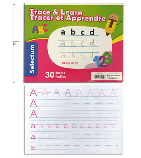 CARNET TRACER ET APPRENDRE 30 PAGES (LQD)(B6-6)