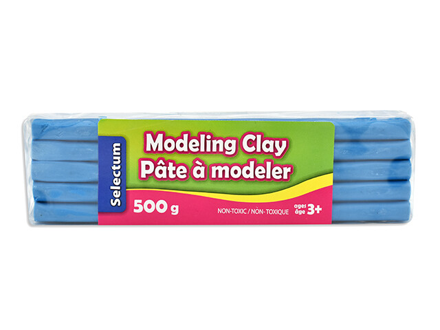 BLOC DE PATE A MODELER BLEU 500G (LQD)(B7-2)
