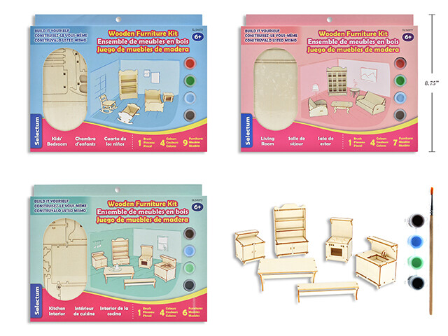 ENSEMBLE DE MEUBLES EN BOIS (LQD)(B7-3)