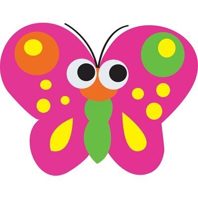 Mini efface a tableau Papillon 3.5 pouces magnétique (H3-3)