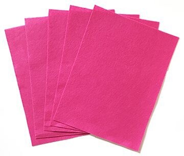 Feutrine 9x12 pq.25 - Couleur au choix (RW), Couleur: Fuschia
