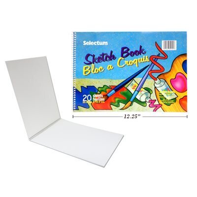 Tablette a croquis 9&quot;x12&quot; 20 fls (J1-3)