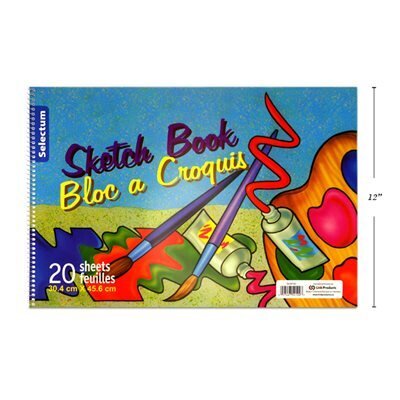 Tablette a croquis 12&quot;x18&quot; 25f. (J1-3)