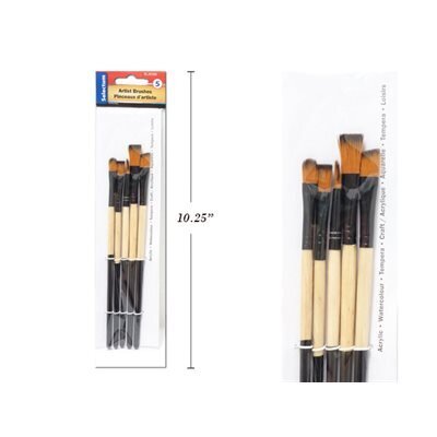 Pinceaux ensemble 5 Taklon dore (J2)